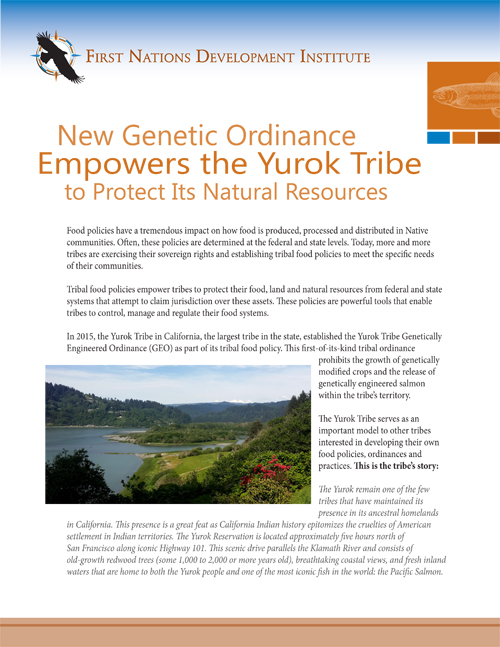 New Genetic Ordinance Empowers the Yurok Tribe to Protect Its Natural Resources