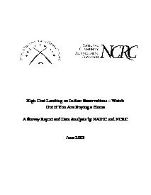 High Cost Lending on Indian Reservations – Watch Out if You are Buying a Home