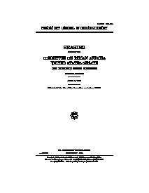 Predatory Lending in Indian Country – Hearing Before the Committee on Indian Affairs – U.S. Senate