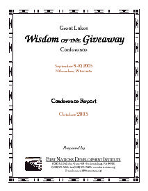 Great Lakes Wisdom of the Giveaway Conference