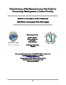 Contributions of the Earned Income Tax Credit to Community Development in Indian Country