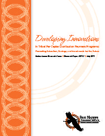 Developing Innovations in Tribal Per Capita Distribution Payment Programs: Promoting Education, Savings and Investments for the Future