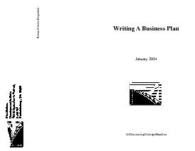 Writing a Business Plan