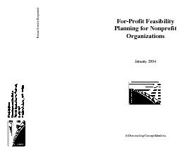 For-Profit Feasibility Planning for Nonprofit Organizations