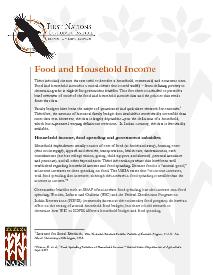 Fact Sheet #4 Food and Household Income