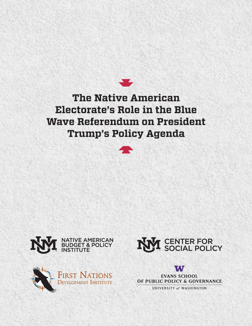 The Native American Electorate’s Role in the Blue Wave Referendum on President Trump’s Policy Agenda