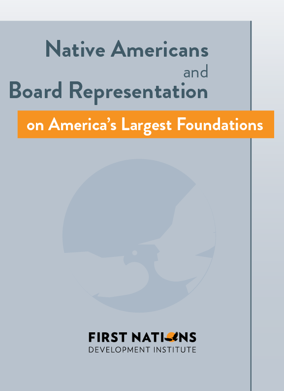 Native Americans and Board Representation on America’s Largest Foundations