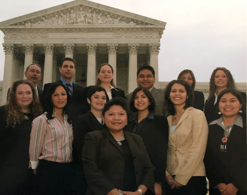 Monica during her first year with the Morris K. Udall Congressional Internship Program.